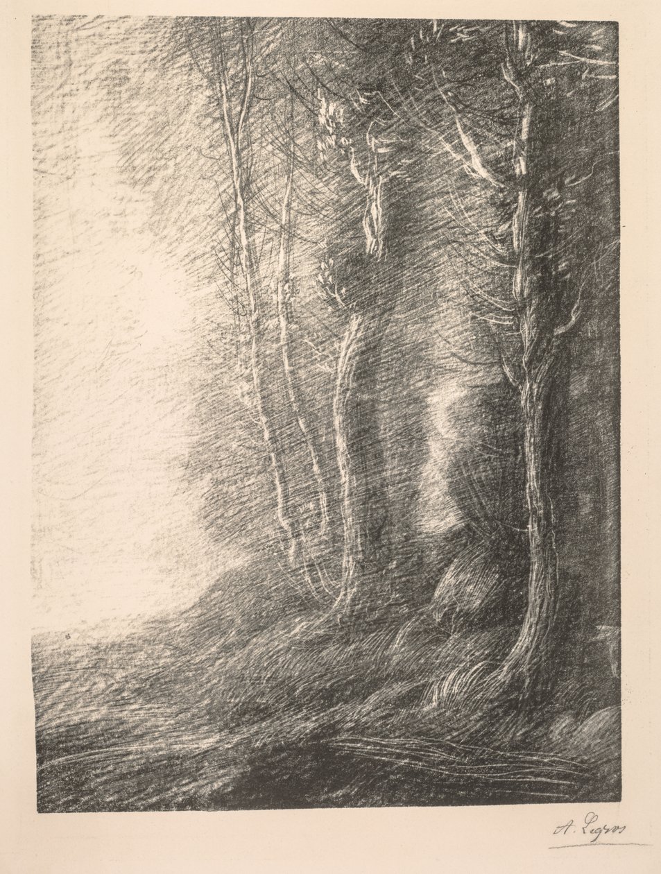 Landscape by Alphonse Legros