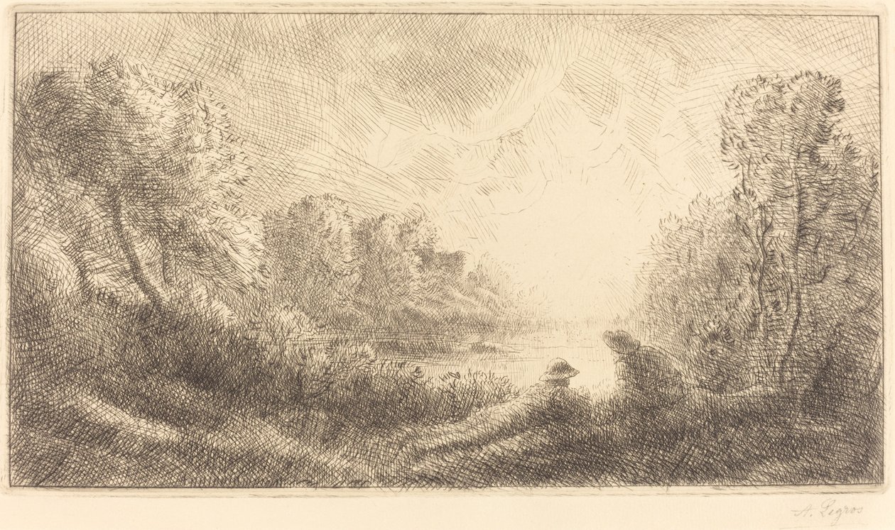 Landscape: Sunrise by Alphonse Legros