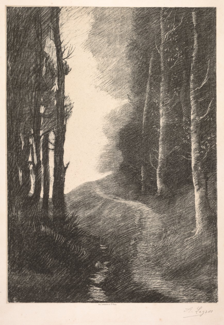 Landscape at Bouleaux by Alphonse Legros