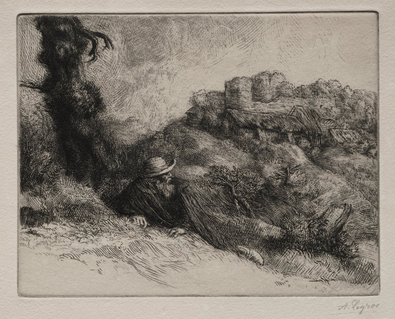 The Castle of Ghosts by Alphonse Legros