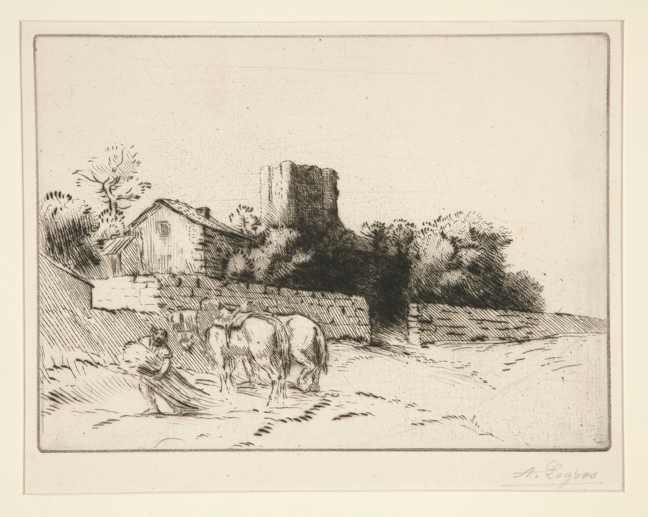 Rectory Wall by Alphonse Legros