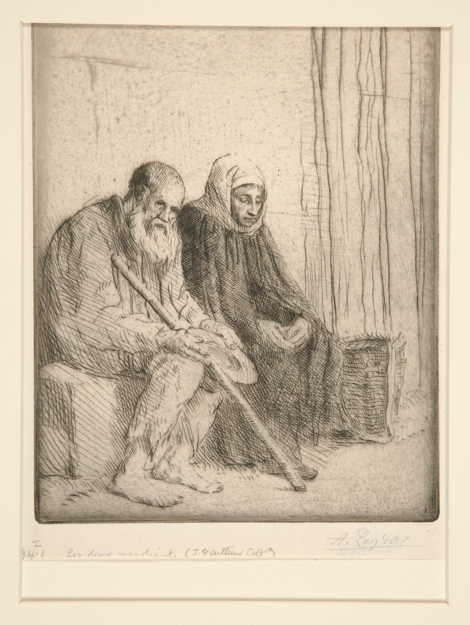 Two Beggars by Alphonse Legros