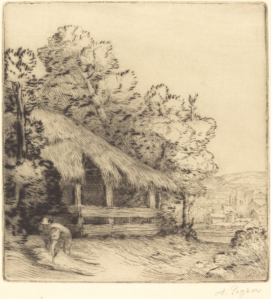 Little Shelter by Alphonse Legros