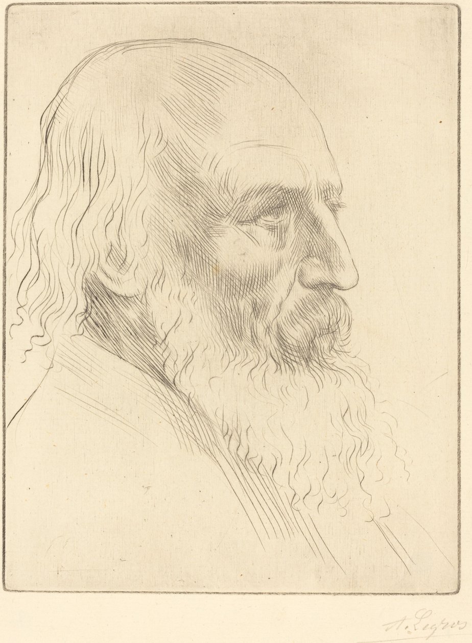 Lord A. Tennyson, 3rd plate by Alphonse Legros
