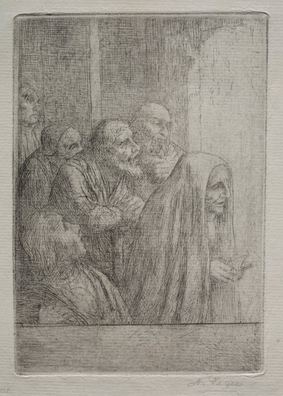 Midnight Mass by Alphonse Legros