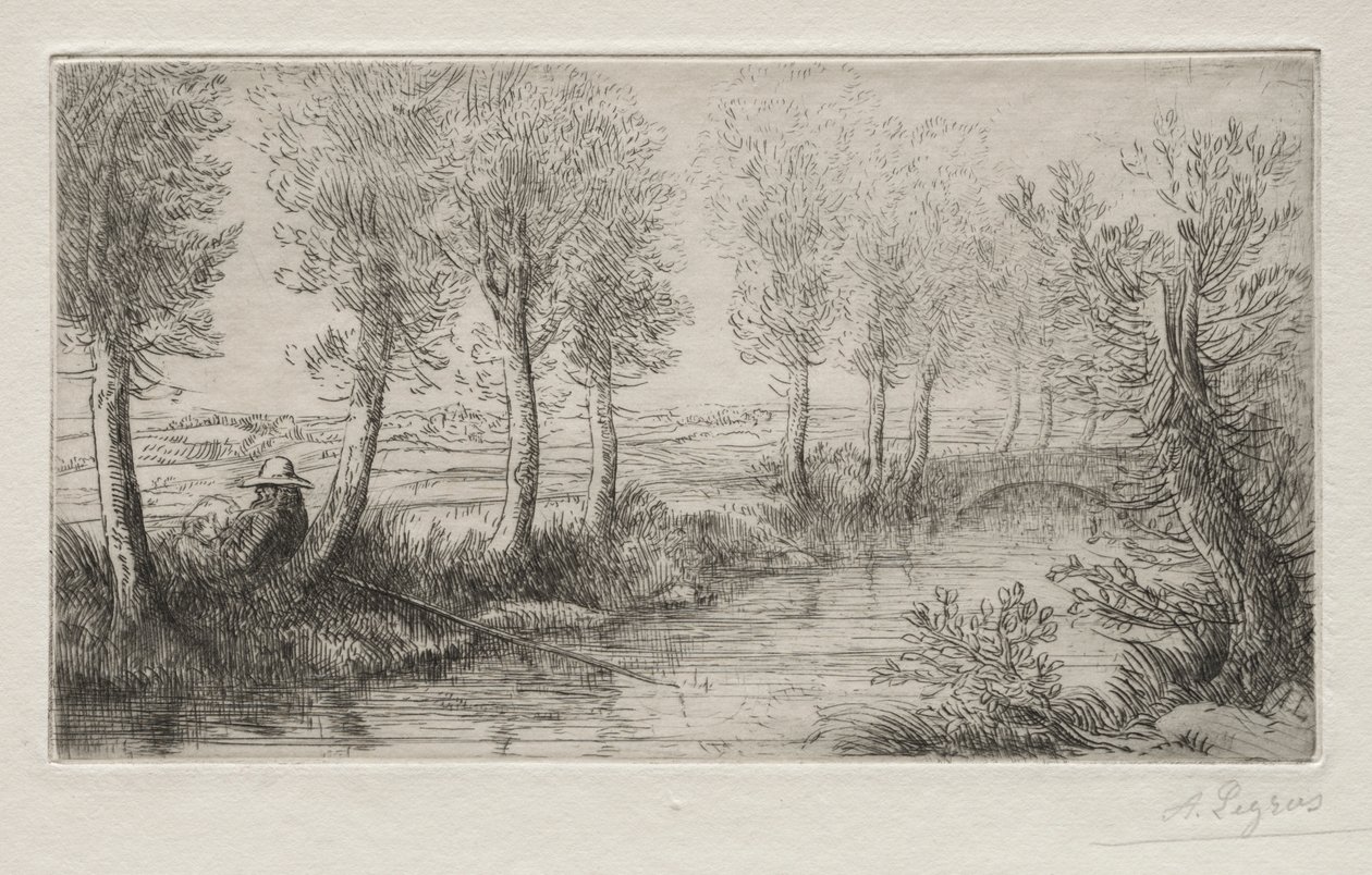 Near the Mill by Alphonse Legros