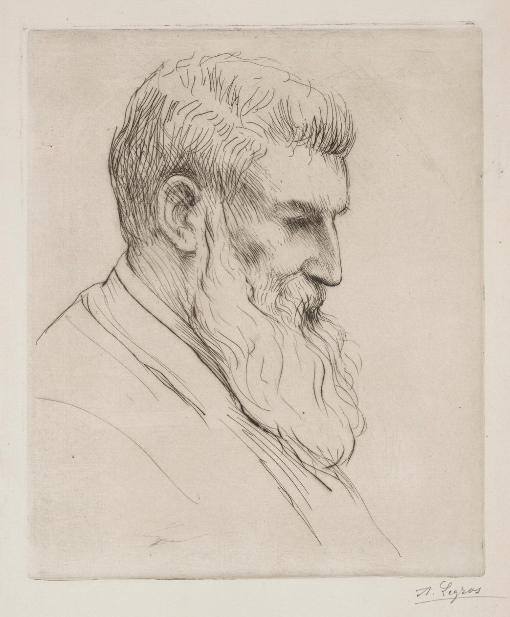 Portrait of Craibe Angus by Alphonse Legros