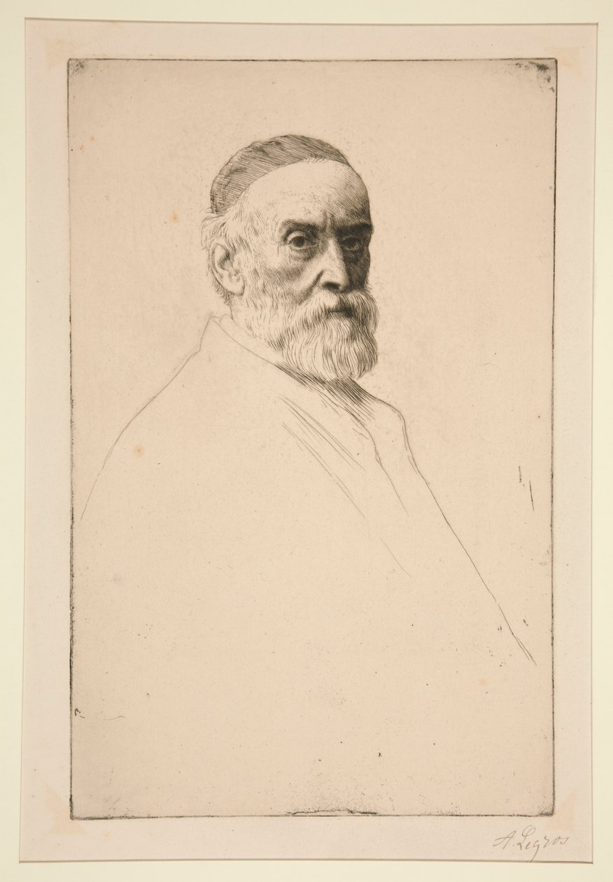 Portrait of G.F. Watts by Alphonse Legros