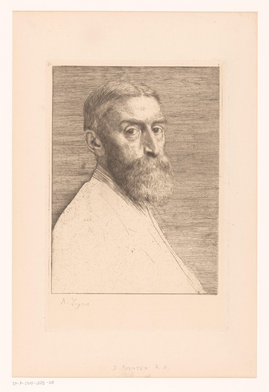 Portrait of Edward Poynter by Alphonse Legros