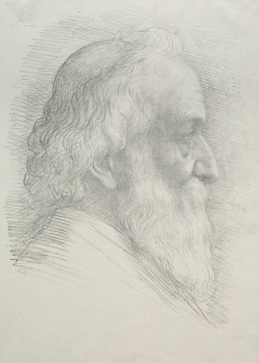 Self-Portrait 10th Plate by Alphonse Legros