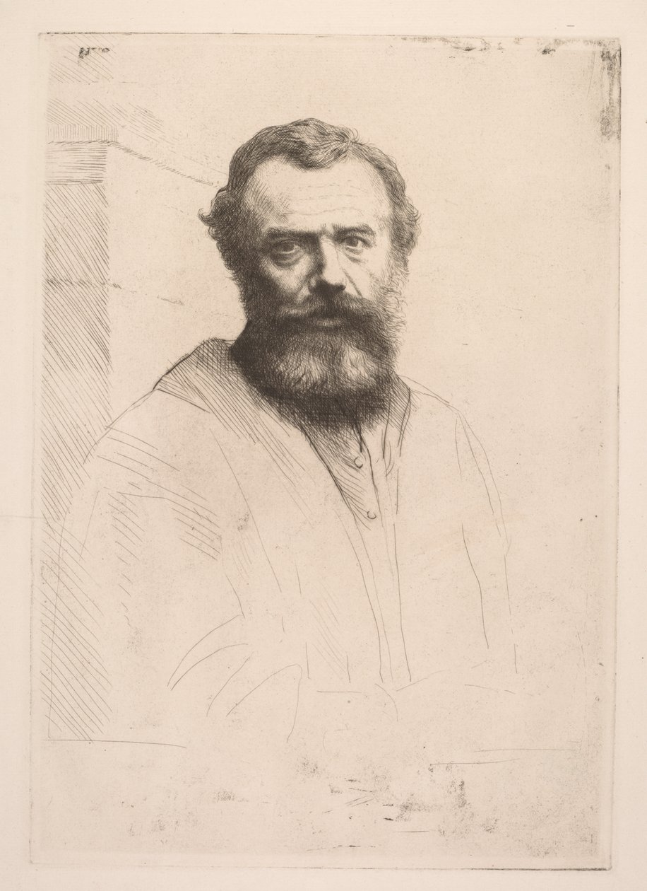 Self-Portrait (Third Plate) by Alphonse Legros