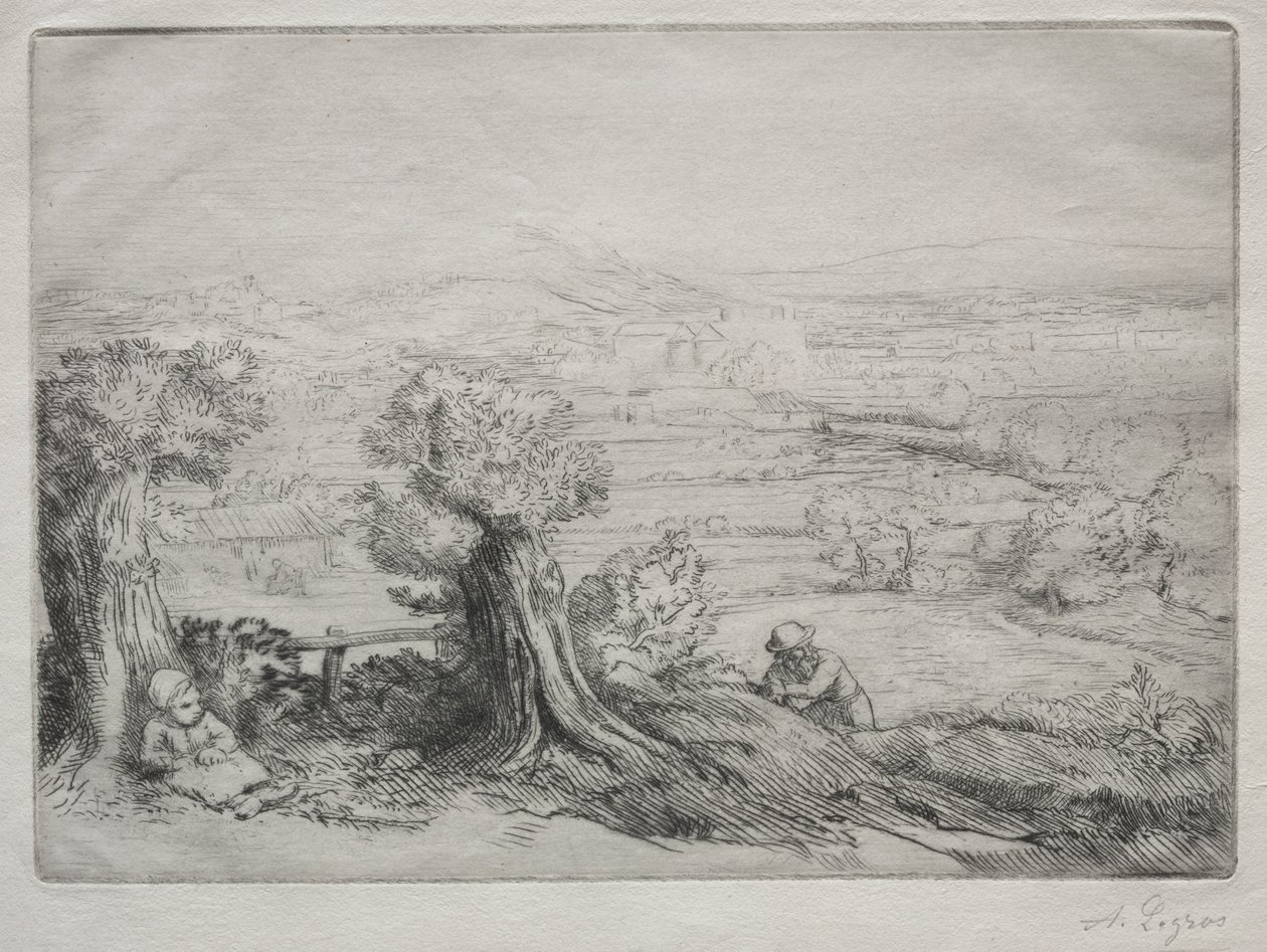 Memory of a Valley in Burgundy by Alphonse Legros