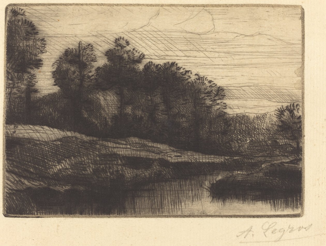 Sunset by Alphonse Legros