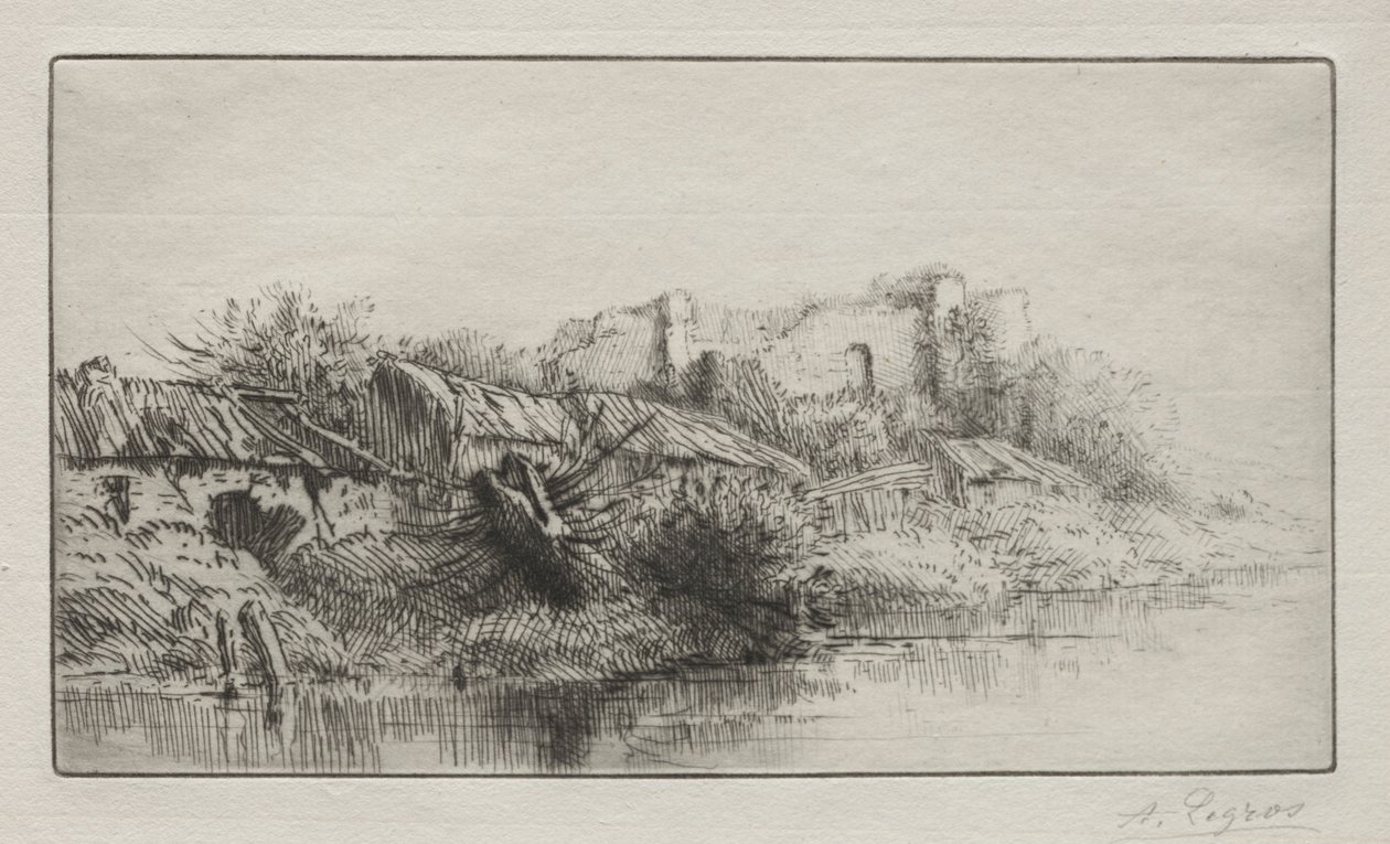 The Abandoned Village by Alphonse Legros