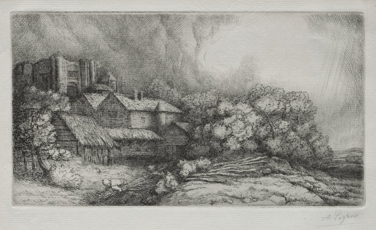 The Abbey Farm by Alphonse Legros