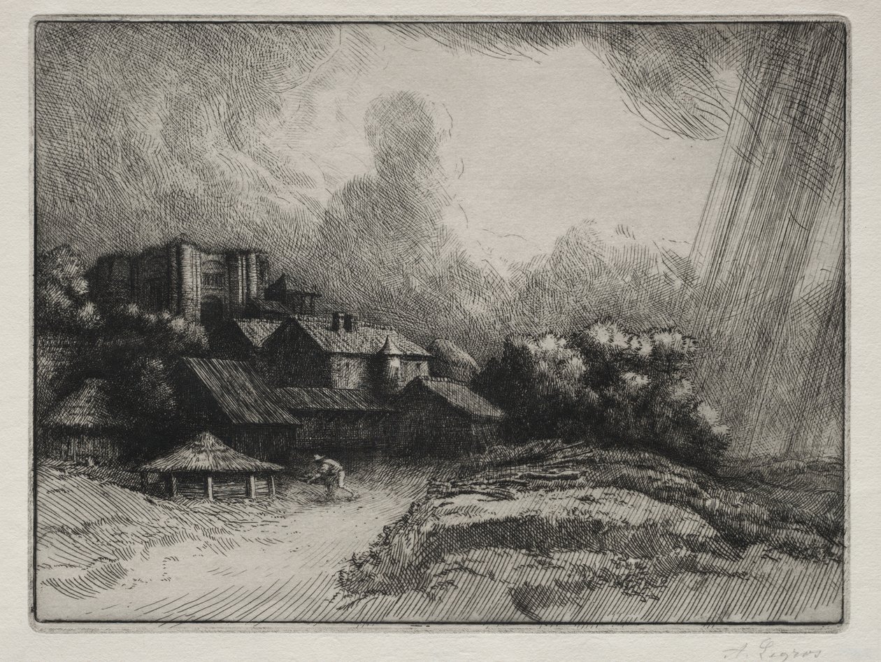 The Abbey Farm by Alphonse Legros