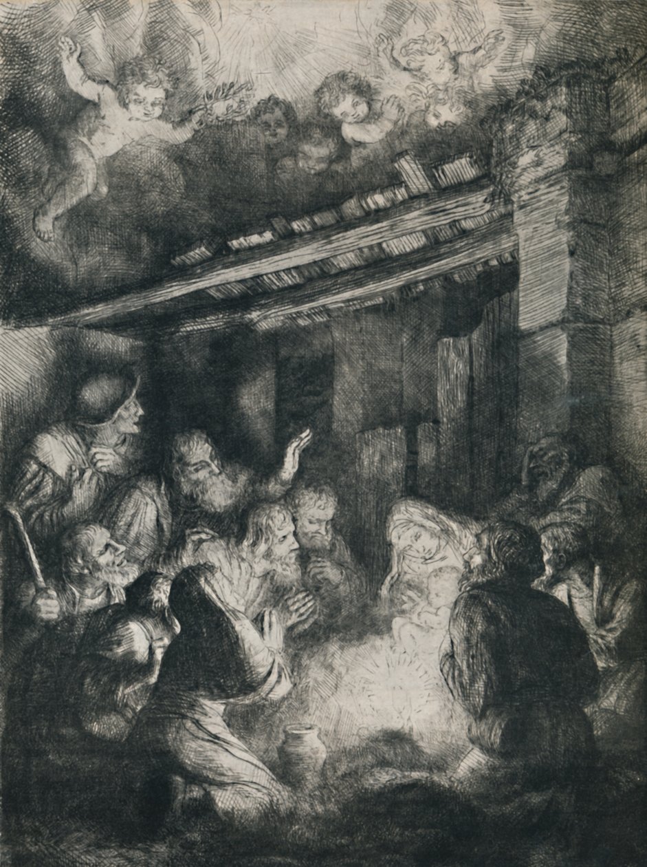 The Adoration of the Shepherds by Alphonse Legros