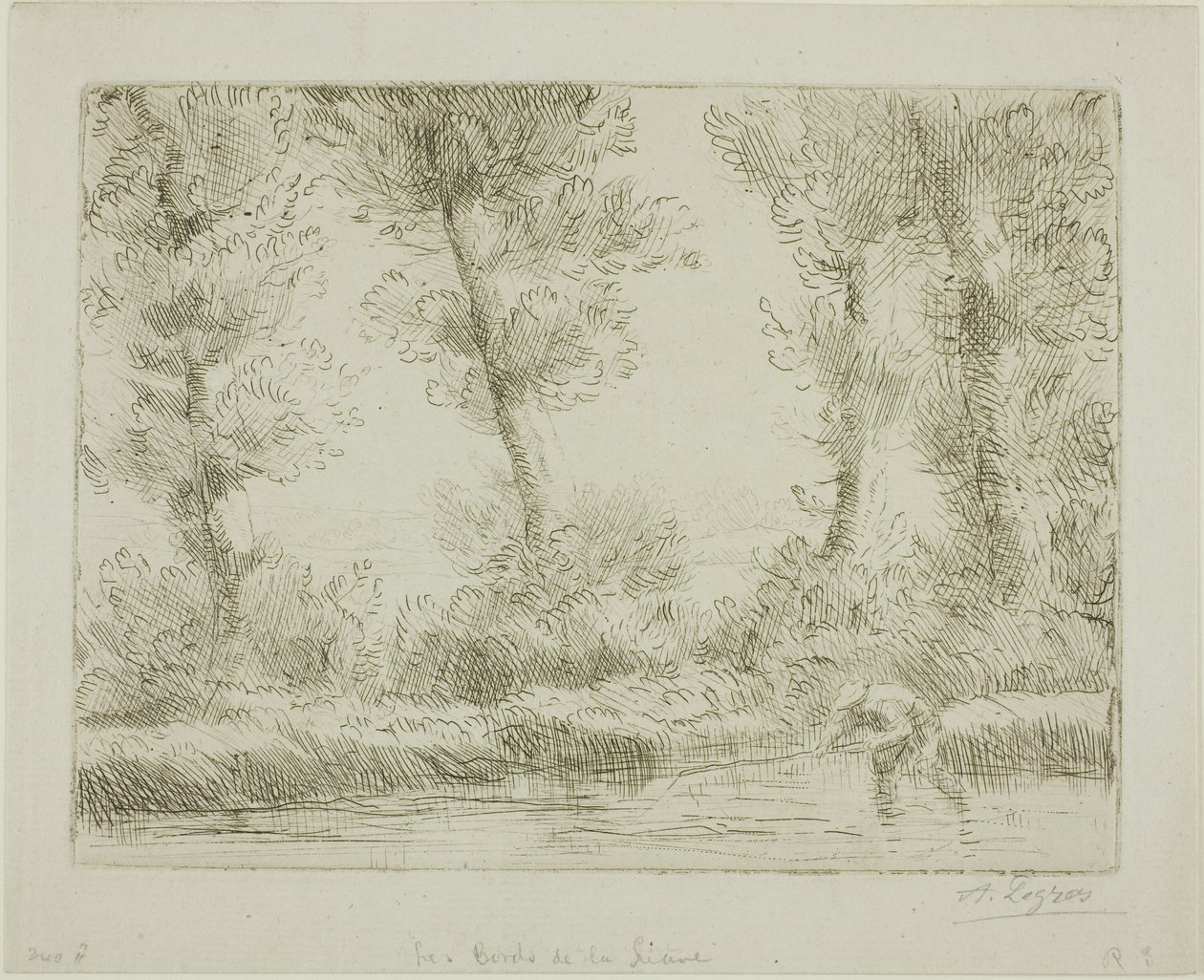 The Banks of the Liane by Alphonse Legros