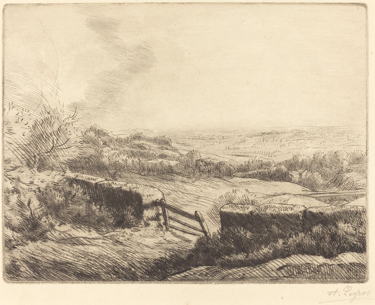 The Gate by Alphonse Legros