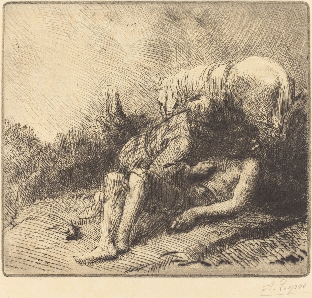 The Good Samaritan by Alphonse Legros