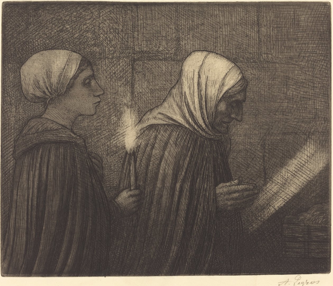 The Manger by Alphonse Legros