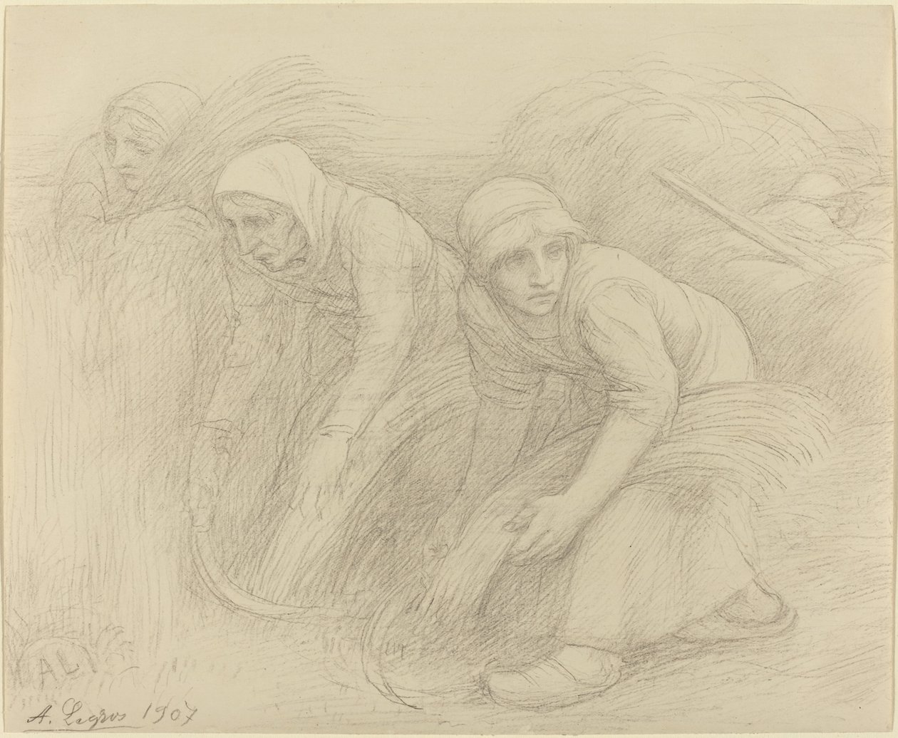 The Reapers, 1907 by Alphonse Legros