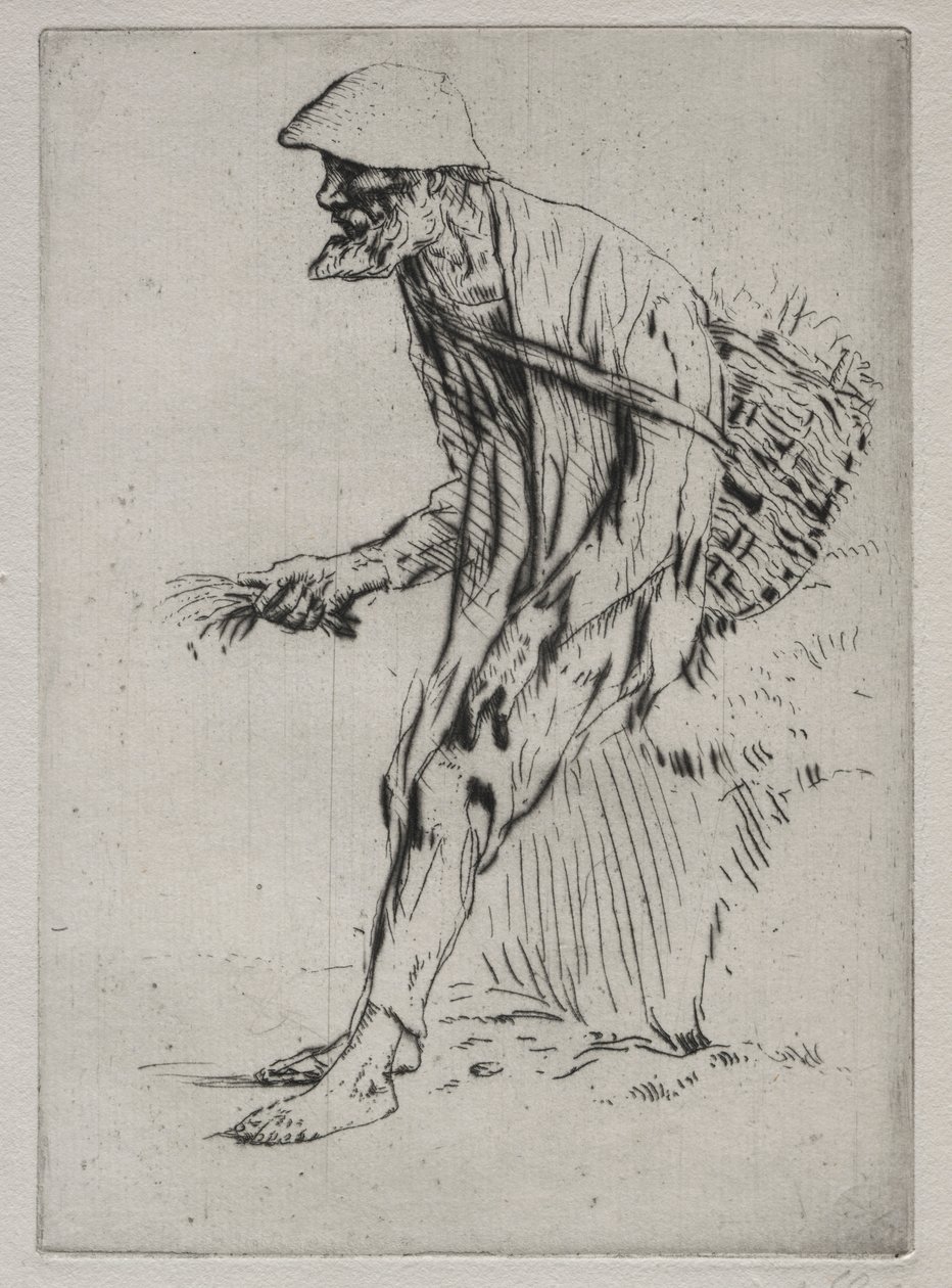 The Red Pimpernel Vendor by Alphonse Legros