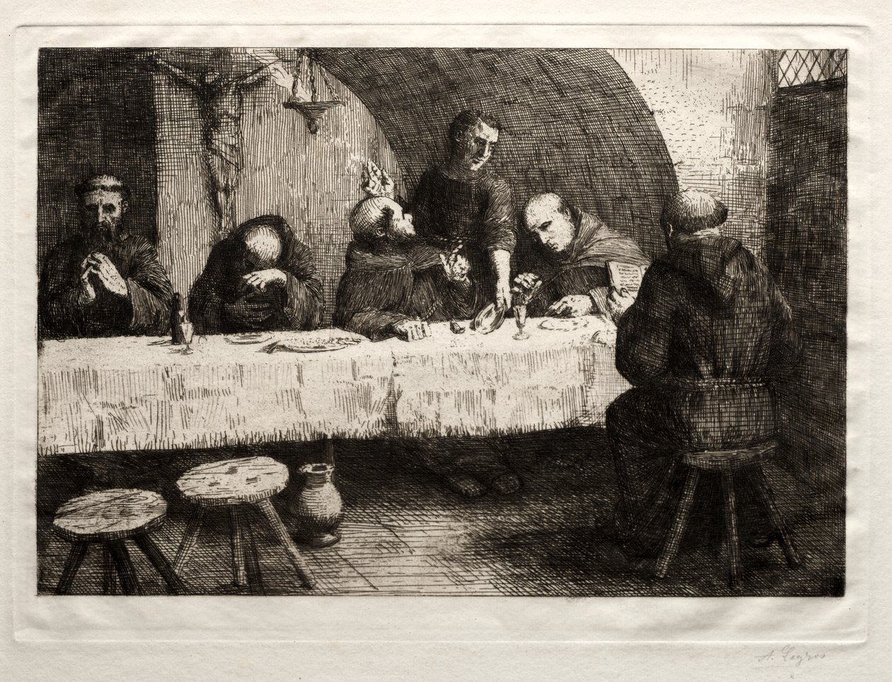 The Refectory by Alphonse Legros