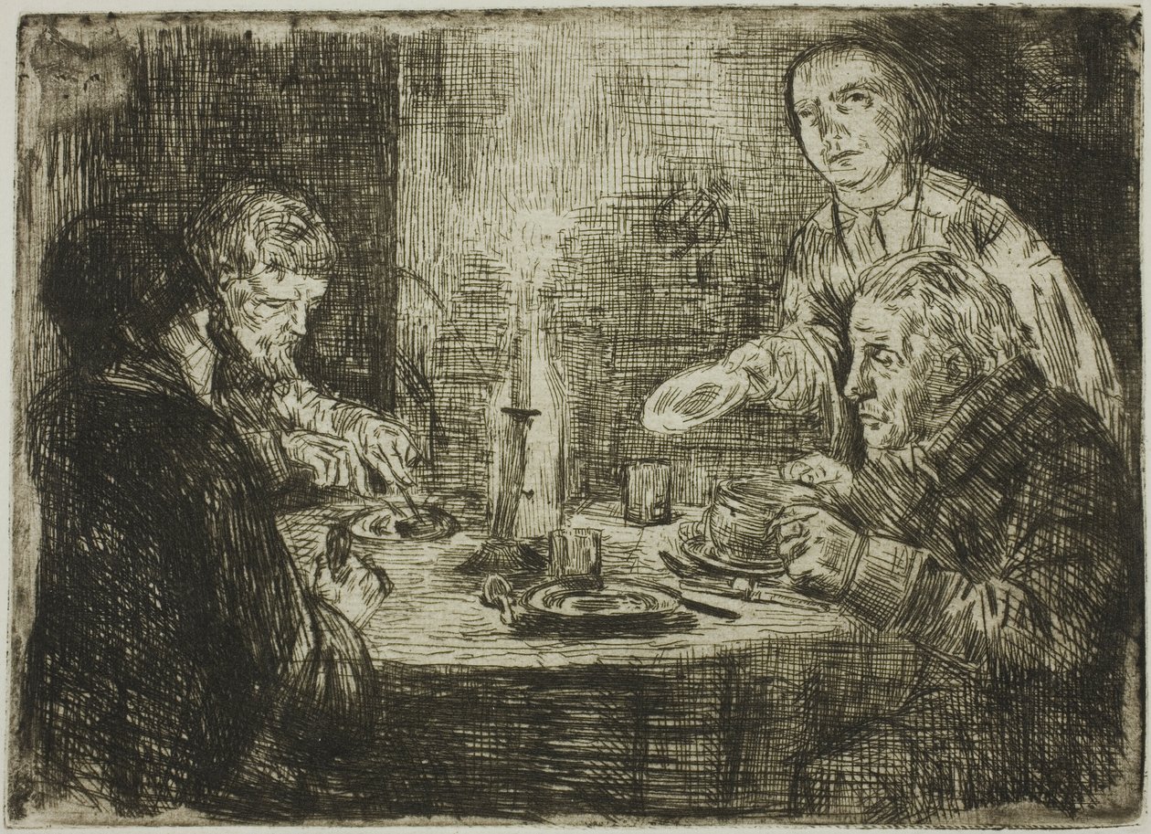 The Supper by Alphonse Legros