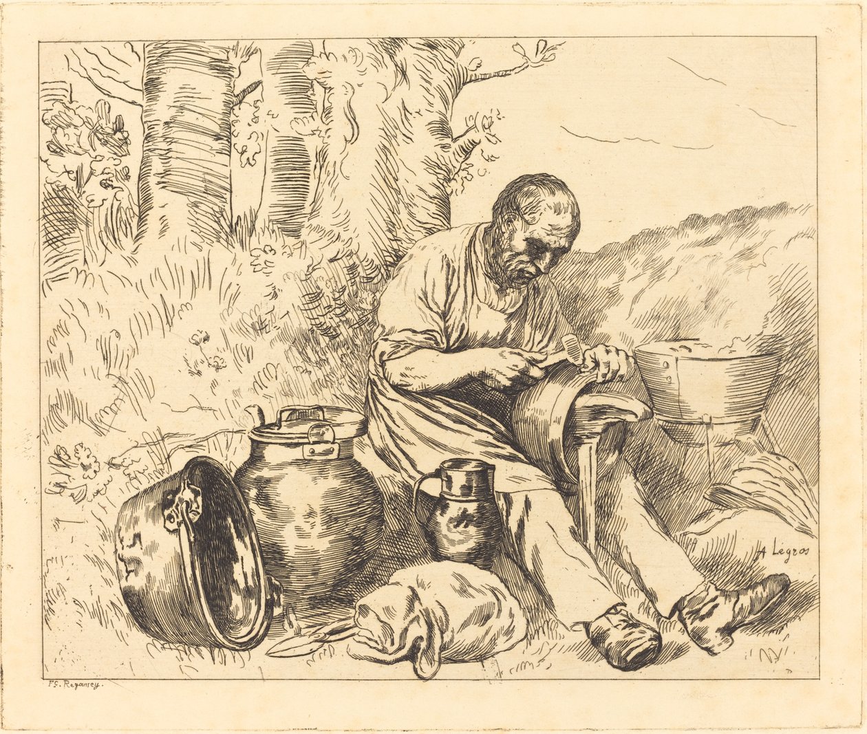 The Tinker by Alphonse Legros