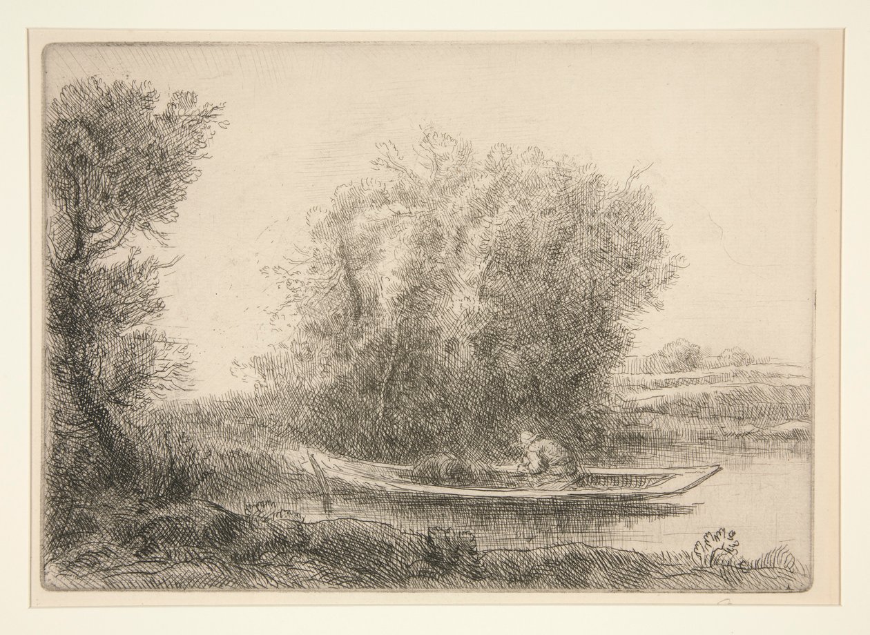 A Corner of the River by Alphonse Legros