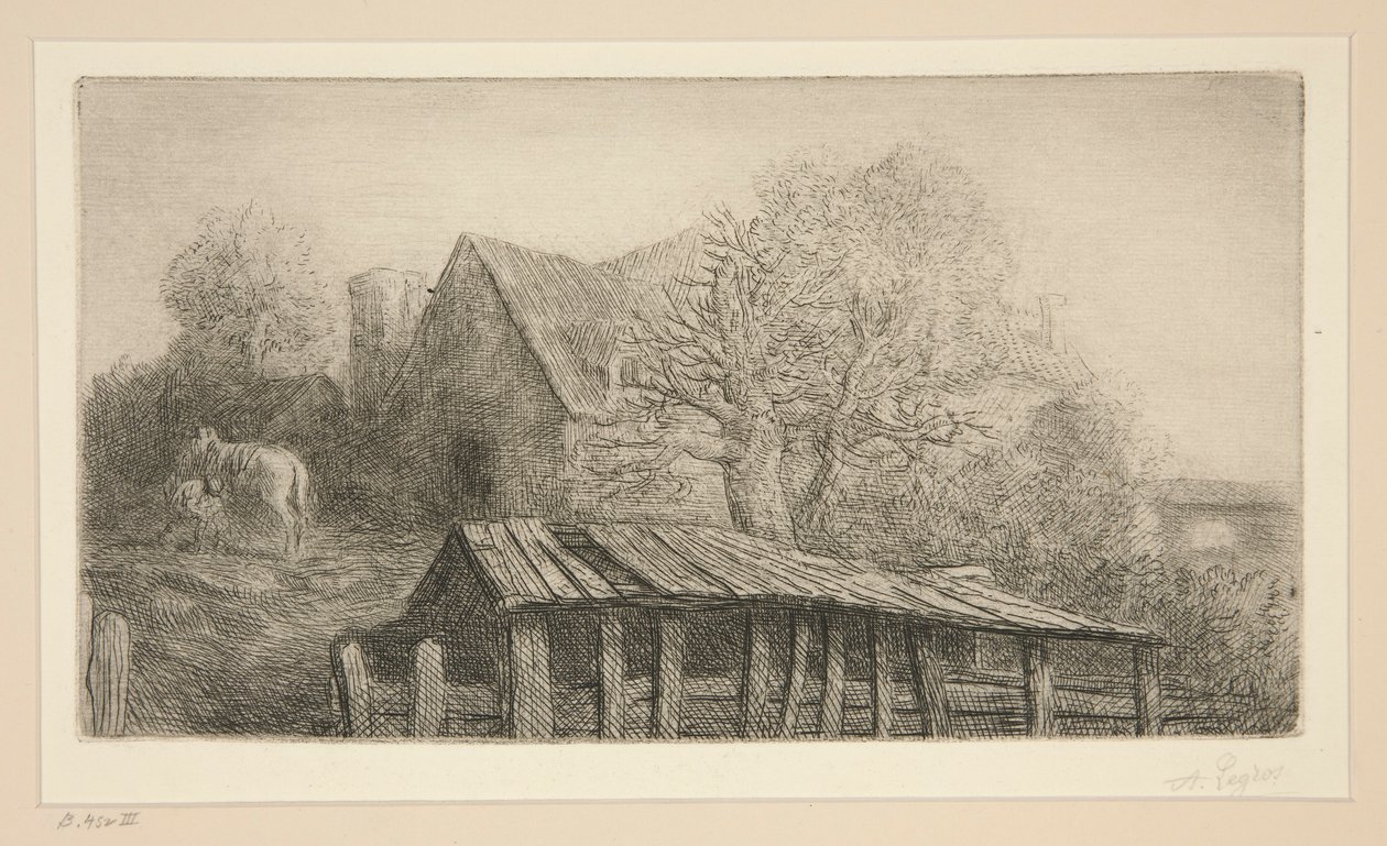 An Old Inn by Alphonse Legros