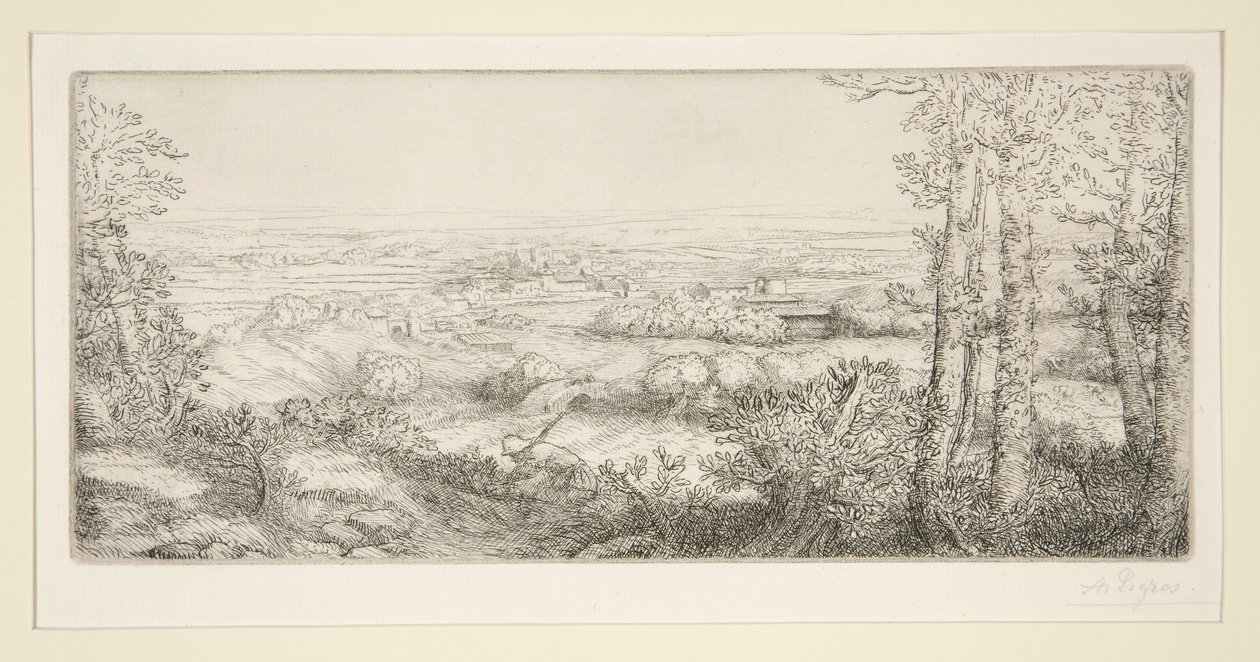 Valley in Bourgogne by Alphonse Legros