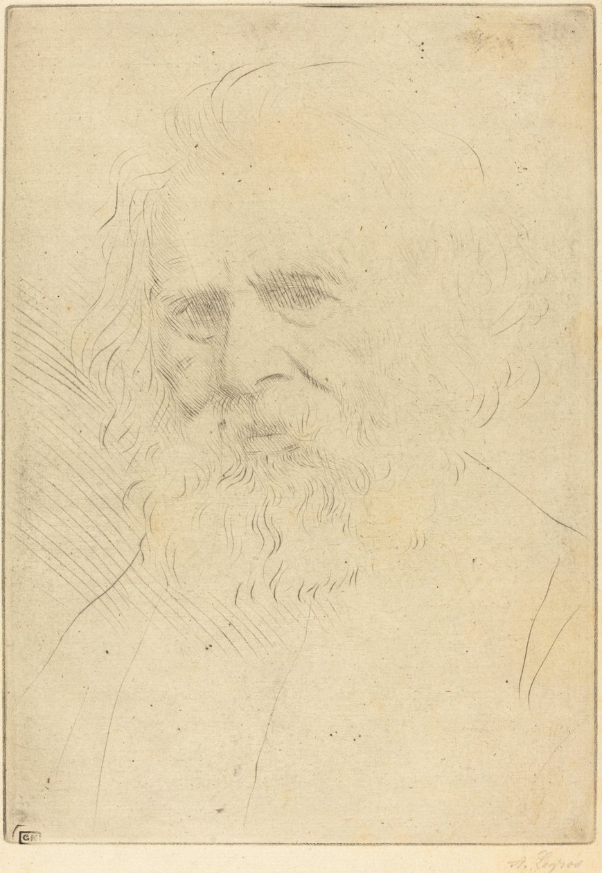 W.H. Longfellow, 1st plate by Alphonse Legros