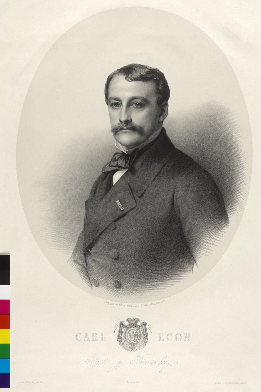 Carl Egon Prince of Fürstenberg by Alphonse Leon Noel