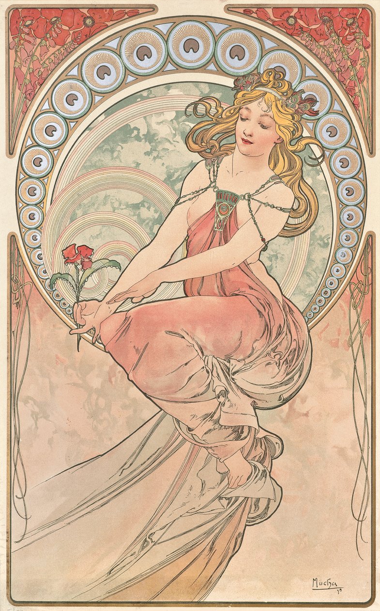 The Painting by Alphonse Mucha