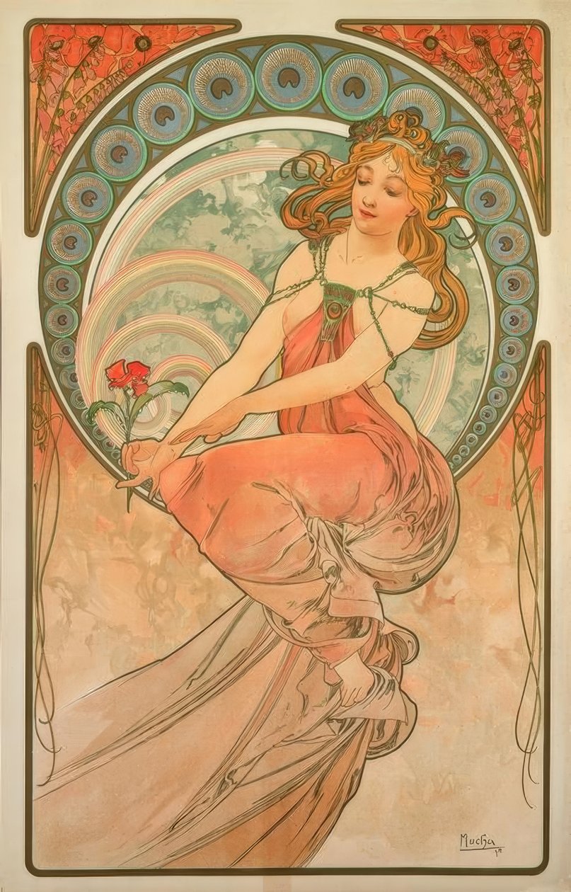 The Painting by Alphonse Mucha