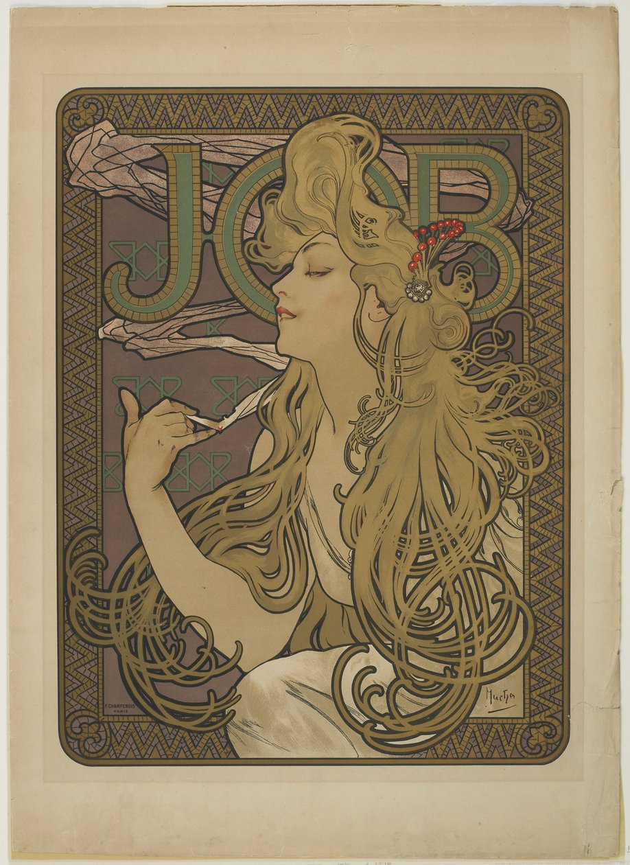 Job, 1896 by Alphonse Mucha