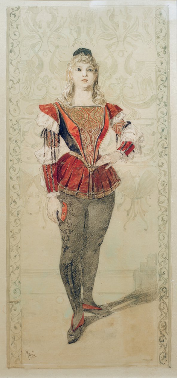 Theatre Costume by Alphonse Mucha