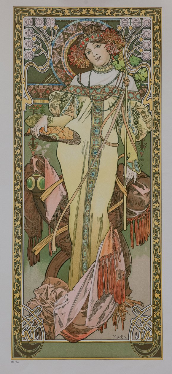 The Four Seasons: Autumn by Alphonse Mucha