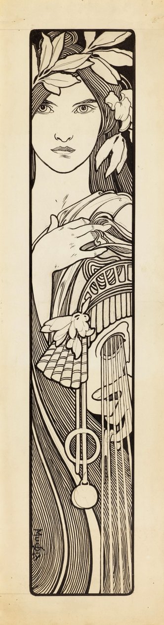 Thalia, the Muse of Comedy by Alphonse Mucha