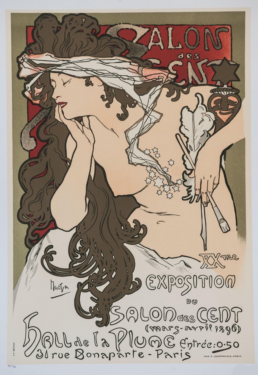 XXème Exposition du Salon des Cent by Alphonse Mucha