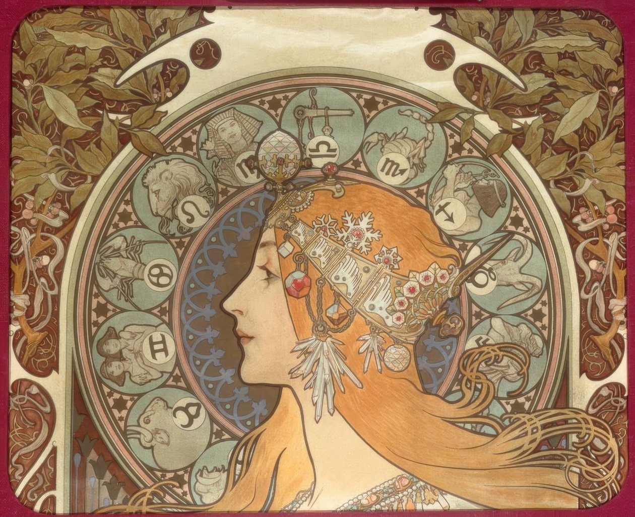 Zodiac by Alphonse Mucha