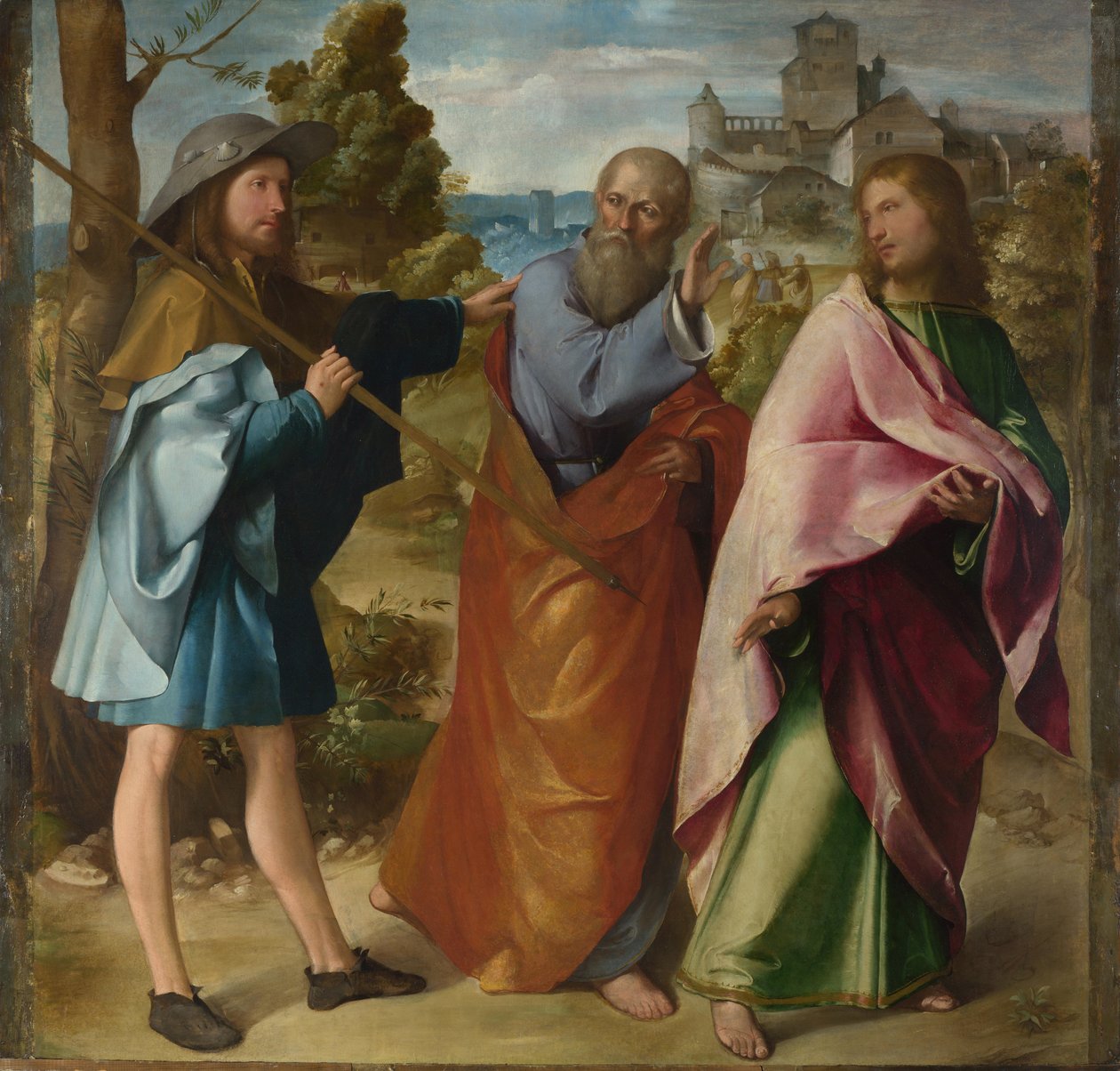 The Road to Emmaus by Altobello Melone