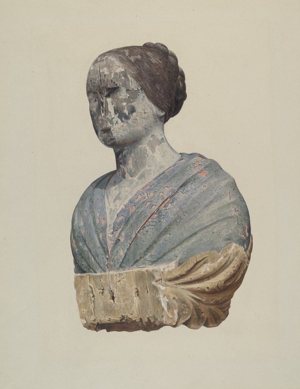 Figurehead from Schooner "Polly" by Alton K. Skillin