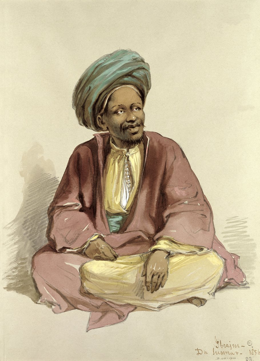 Ibrahim - from Sunnar, 1856 by Amadeo Preziosi