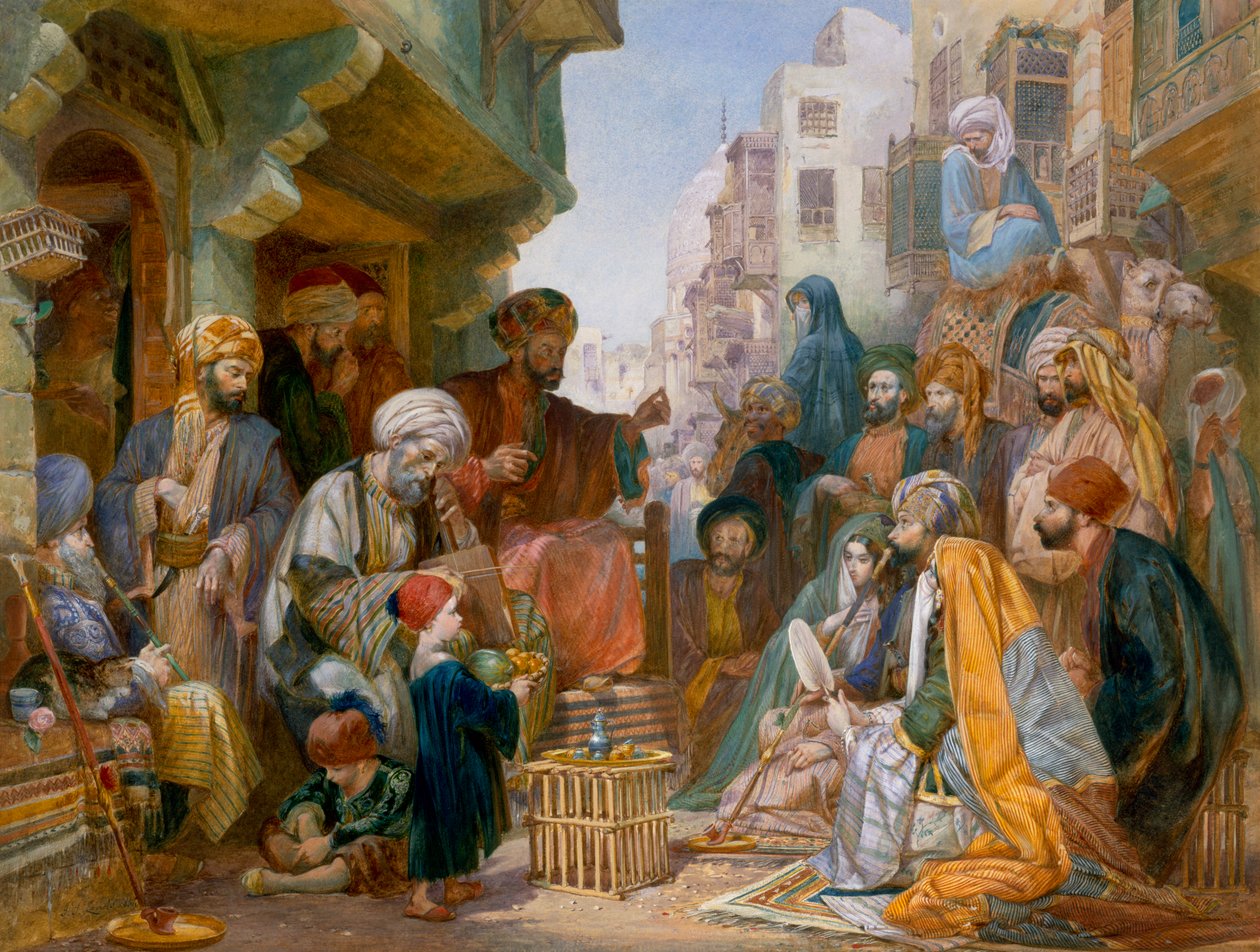 Turkish Street Scene by Amadeo Preziosi