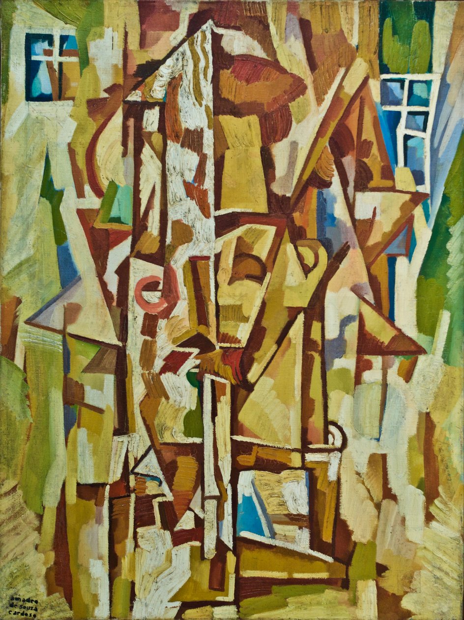 Smoker with a Cigarette by Amadeo de Souza Cardoso