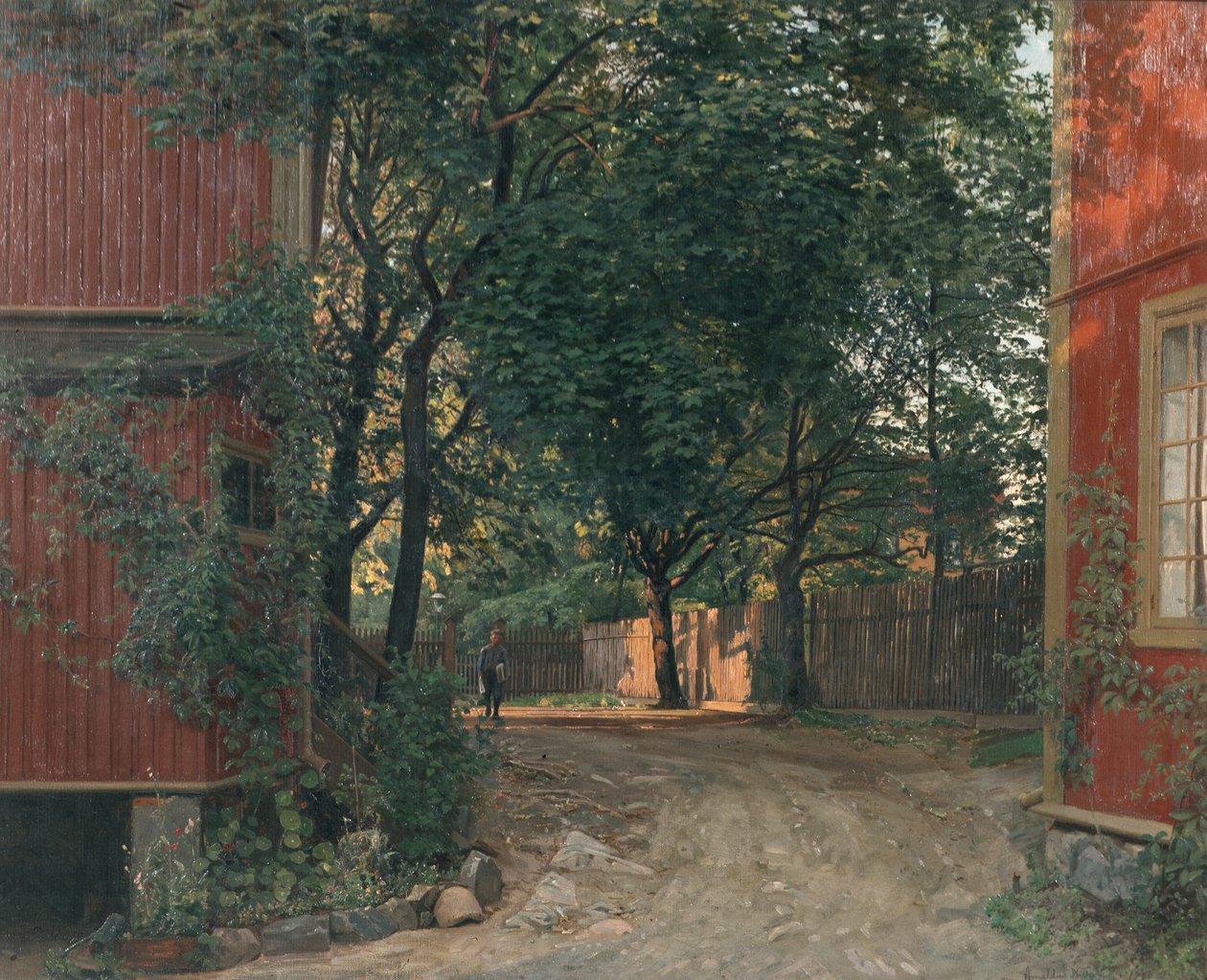 The Evening Newspaper Arrives by Amaldus Nielsen