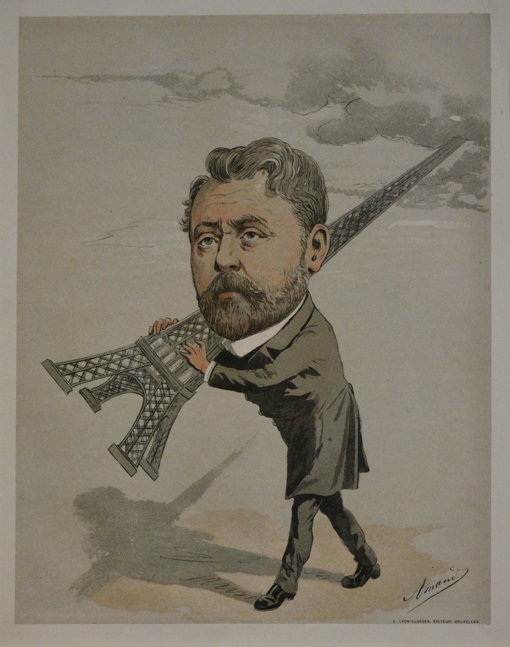Gustave Eiffel from Les Hommes du Siècle by Amand Vaché